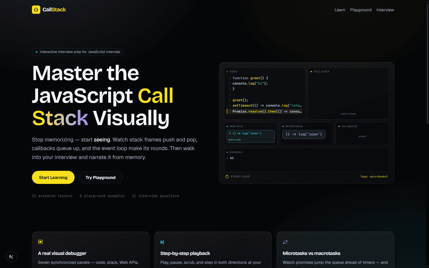 CallStack — Interactive Visualisation